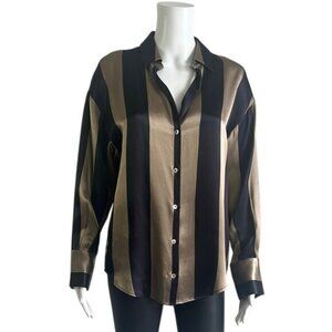 WB WithBlack Long Sleeve Striped Shirt - S